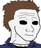 Wojak Doomer Smoking During Night Walk - Wojak Feels Guy