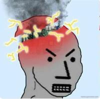 wojak npc angry short circuit 