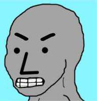 wojak npc angry 