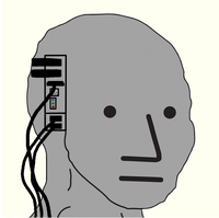 wojak npc computer brain interface 