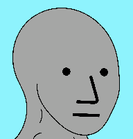 wojak npc low face 