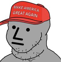 wojak npc maga hat 