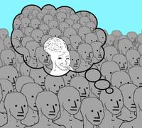 wojak npc thinks he isnt npc 