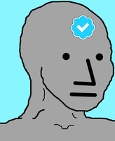 wojak npc twitter blue checkmark 