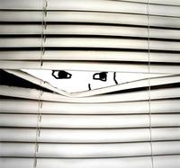 wojak peeks blinds 