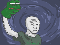 wojak pepe hand puppet 