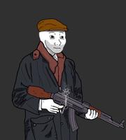 wojak smoking holding ak 47 