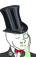 wojak sniff top hat 