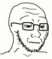 wojak soy boy sad glasses 