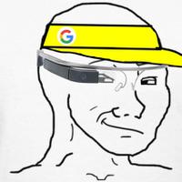 wojak soy boy smug google glass 