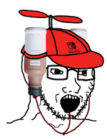 wojak soy boy soylent hat 