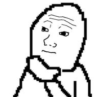 wojak thinking guy 8 bit 