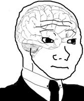 wojak transparent head normal brain 