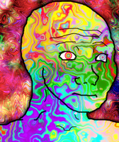 wojak trippy colors 