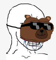 wojak wearing bobo mask 